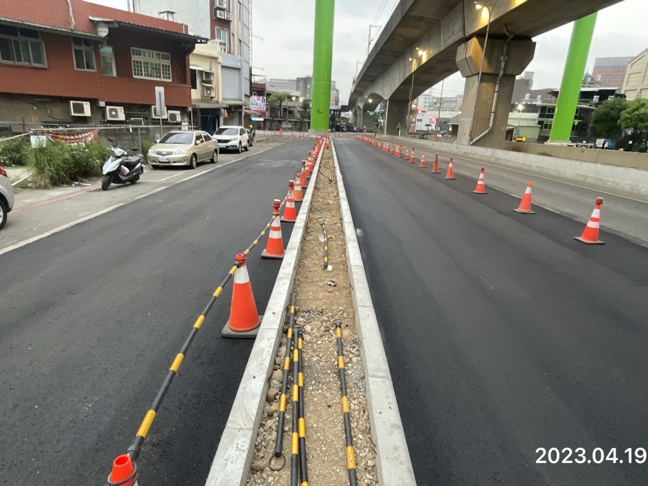 北段_D工區_樁帽P13a-28道路復舊AC刨舖
