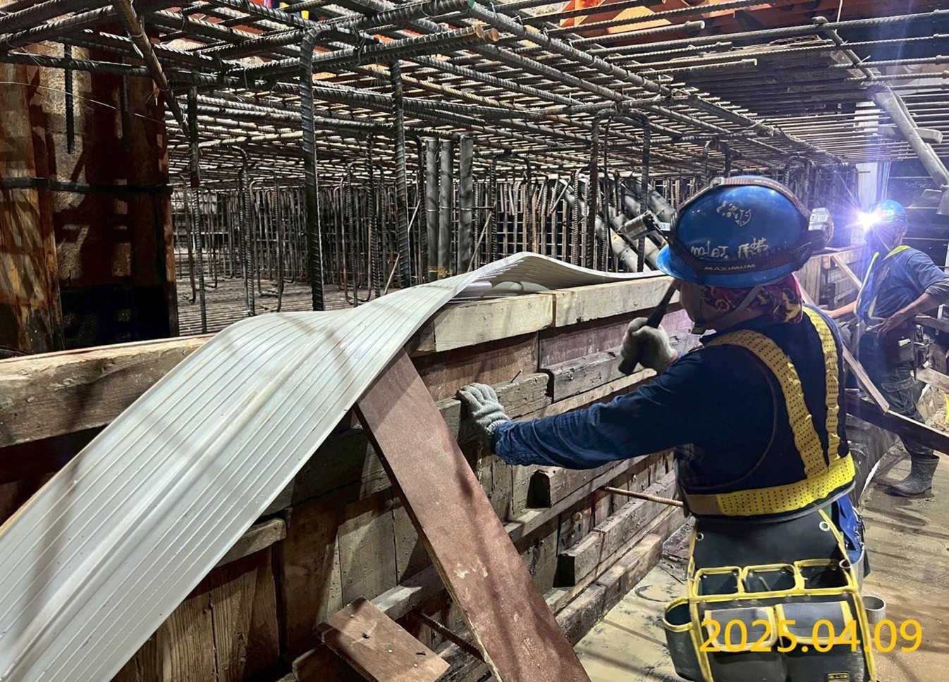 Construction of structural base plate of G05 station
