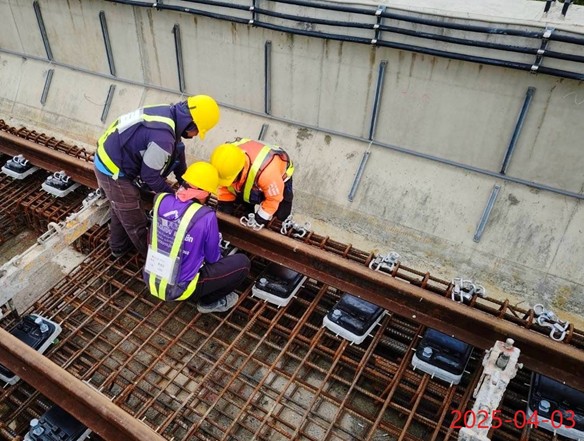 G15-G15a station track construction